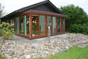Blockhaus mit WLAN und Wintergarten Damp